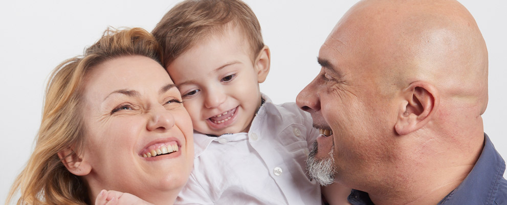 Foto famiglia felice