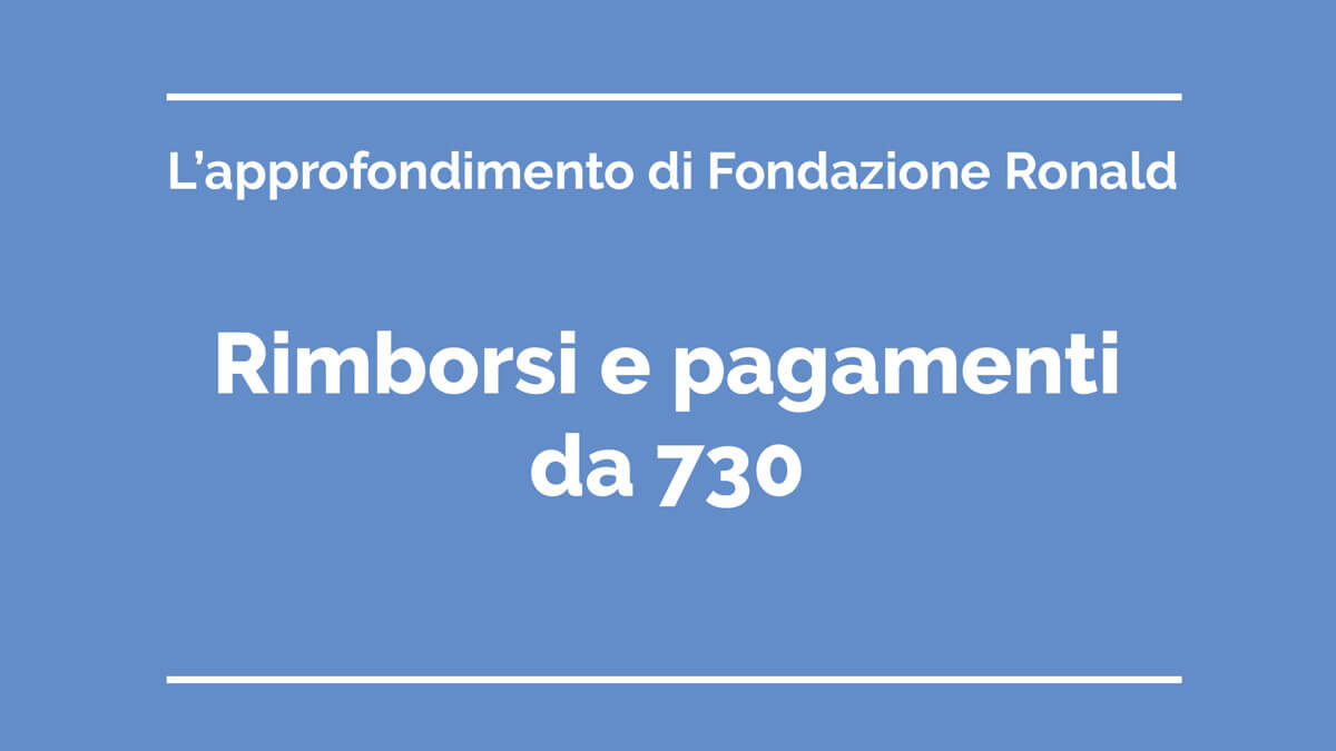 Spiegazione rimborsi da 730